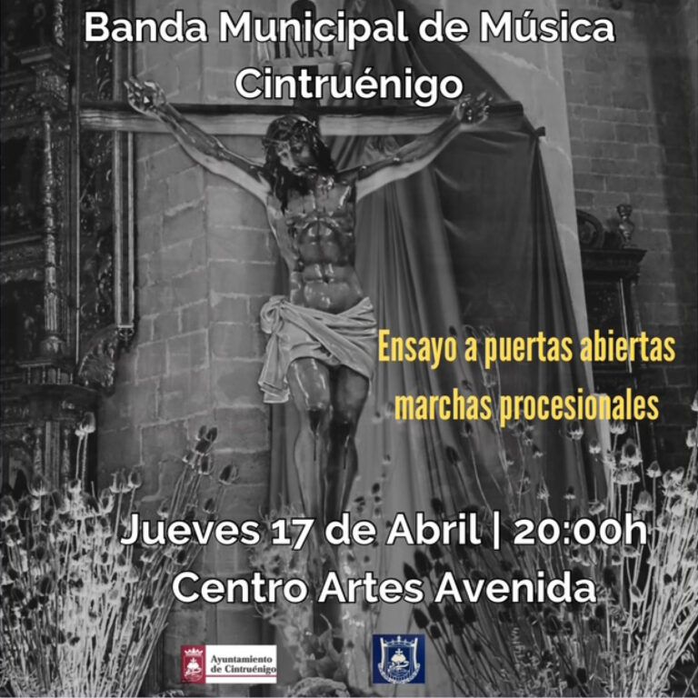 Banda Municipal de Música de Cintruénigo, ensayos a puertas abiertas marchas procesionales